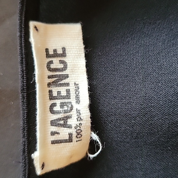 L'AGENCE Rhinestone Embellished Silk Top - Picture 6 of 8